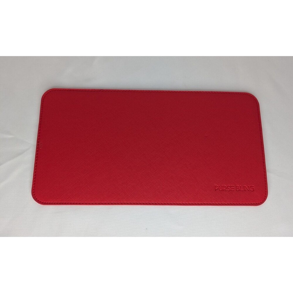 Purse Bling Handbag Base Shaper With Dust Bag - Red, New, Medium
